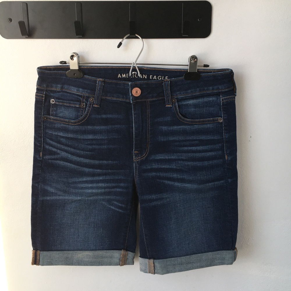Dark Wash Bermuda Shorts